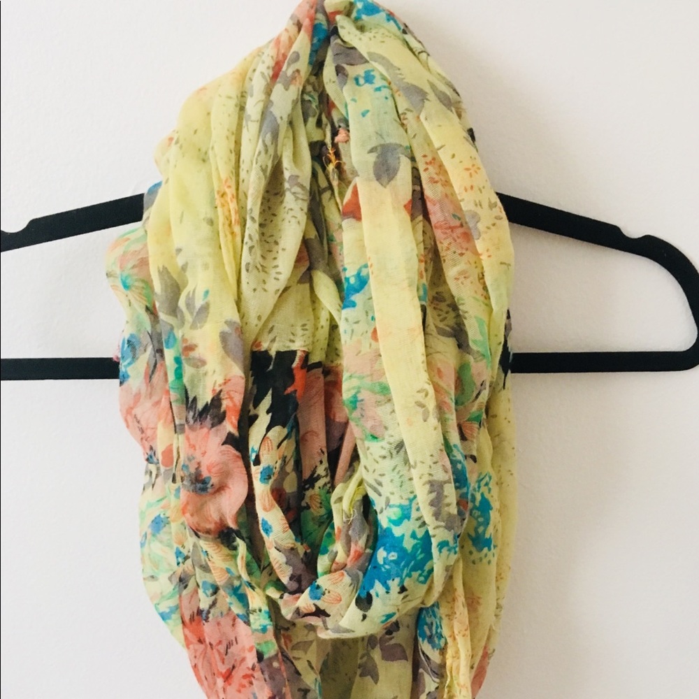 Charlotte Russe floral infinity scarf